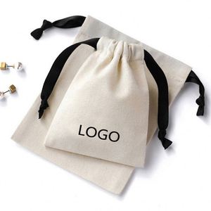 Bolsa de Algodón Personalizada con Logotipo Dorado para Ropa de Niños, Calcetines, Regalos Orgánicos, Bolsa de Compras de Muselina con Cordón - Product Image 4