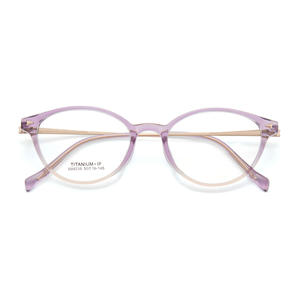 Monture de lunettes œil-de-chat en titane IP M88239 50 19 145, antidérapante, monture complète, unisexe, verres en résine, origine Danyang - Product Image 1