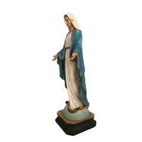 Statuettes de la Vierge Marie en résine, faites à la main et peintes à la main, statues d'église, décoration pour la maison/le bureau/la bibliothèque, cadeau de Noël parfait pour