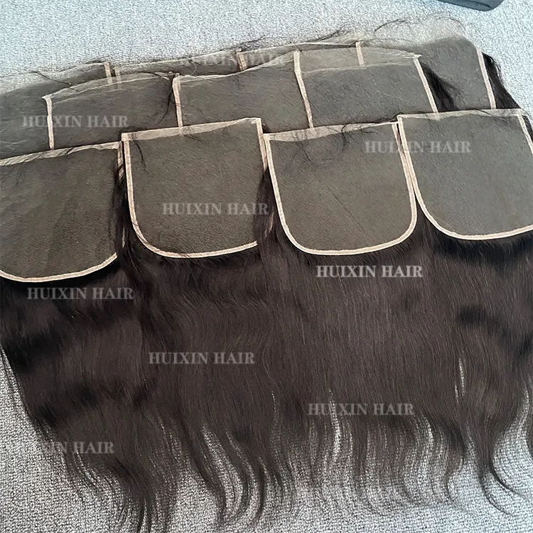 Оптовая продажа, дешевые необработанные человеческие волосы, наращивание натуральных черных шелковистых прямых 5x5 6x6 7x7 HD кружевное удлинение