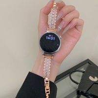 Металлический браслет с прозрачными цирконами для Apple Watch S10 9 8 7 SE, модный женский ремешок для Iwatch 46 мм 42 мм Ultra 49 мм