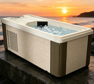 Precio de fábrica: Bañera de inmersión fría LED todo en uno de acrílico personalizable para exteriores con enfriador para recuperación - Product Image 1