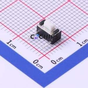 TC-1101DE-B-C Tactile Switch Through hole Component THT Switch Single Pole Single Throw Rectangle Button 1.6N Right Angle Insert - Product Image 1
