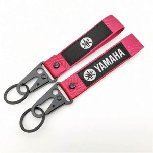 Durable Polyester <b>Light</b> Keychain Simple <b>Circle</b> Pattern Professional Design Custom Logo Hand Wrist Strap for Men Women Keys - Product Image 5