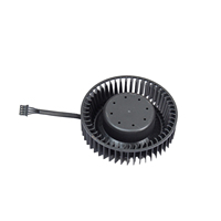 Ventilateur soufflant à haute pression statique de 75 mm, ventilateur de refroidissement PWM 4 broches pour carte graphique NVIDIA/AMD