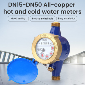 חיבור הברגה 3/4 אינץ' R80 עם כנף מסתובבת, מד מים קר וחם עשוי כולו נחושת - Product Image 3