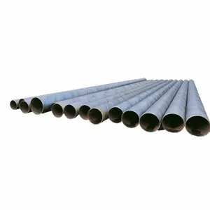 Tubo de aço inoxidável 316 soldado em espiral de 3 mm com 2500 mm de diâmetro, revestido de cimento, padrão API para aplicações estruturais