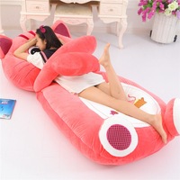 Enfant en bas âge adulte pliable 200cm grenouille dessin animé Ted canapé enfants doux en peluche mignon coton rembourré siège bébé jouer chaise longue lit