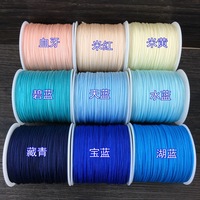Cordon en nylon pour la fabrication de bijoux 0.8mm bricolage perles chaîne 38 couleur macramé fil Bracelet et corde artisanale