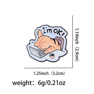 Gran oferta, insignias divertidas, <span class=keywords><strong>Serie</strong></span> de eslogan de café, alfileres esmaltados, molinillo de grano de café, alfileres de Metal en mochila, sombrero, broches de solapa, decoración - Product Image 6
