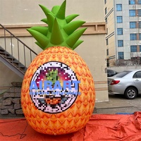 Impression de motifs, boutique de jus d'ananas, décoration gonflable, modèle d'ananas, publicité