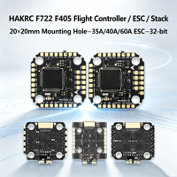 HAKRC F405 V2 F4520 F7220 V2 Mini Stack de Vol 20*20mm avec ESC 4-en-1 35A 40A 60A BLHeli32 pour Drone FPV de Course