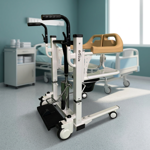 Hot Sale Hydraulic Patient Transfer Lift Commode Wheelchair Toilet Transfer Bath Chair for <b>Elderly</b> 120kg Load Capacity 60CM - Product Image 1