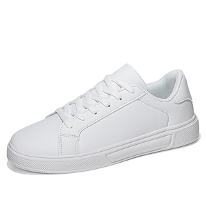 Baskets blanches polyvalentes printemps-automne, nouvelles chaussures plates confortables décontractées, dessus en PU, chaussures de <span class=keywords><strong>marche</strong></span> décontractées pour hommes tendance - Product Image 3