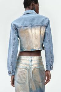 Gonne Midi rivestite in stile Vintage personalizzate giacche in Denim Set gonne da <span class=keywords><strong>donna</strong></span> giacche da <span class=keywords><strong>donna</strong></span> - Product Image 4