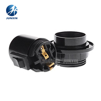 Enchufe de plástico M10 para lámpara, interruptor de empuje E27, soporte de lámpara de baquelita eléctrica con interruptor