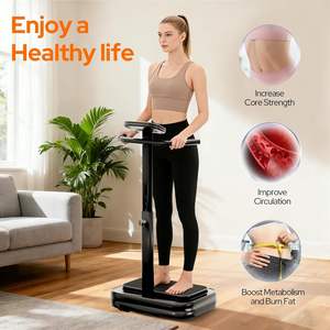 <span class=keywords><strong>Plateforme</strong></span> <span class=keywords><strong>vibrante</strong></span> professionnelle RS avec poignées, modes réglables, antidérapante, pour le fitness à domicile - Product Image 2