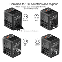 En çok satan PD 65 Watt akıllı evrensel seyahat adaptörü hızlı hızlı şarj uzatma soket uluslararası seyahat için