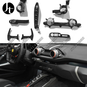 Pour Ferrari <span class=keywords><strong>812</strong></span> réaménagé en Fiber de carbone sèche Style OEM intérieur contrôle central climatisation Tuyere palette de changement de vitesse - Product Image 1