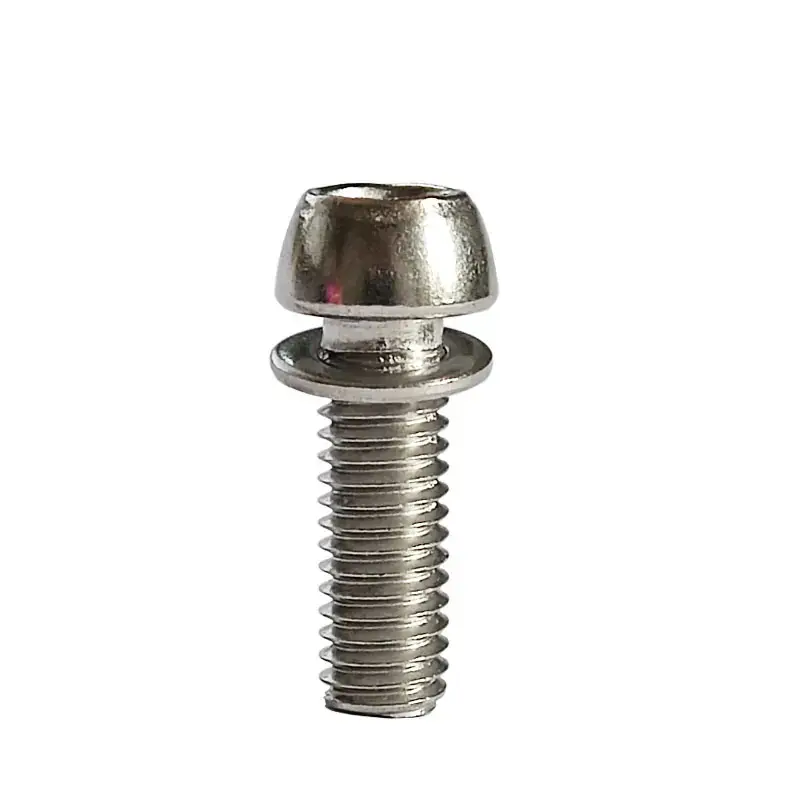 Titanio GR5 DIN912 cónico M6x35 cabeza hexagonal tapa de cabeza cónica Gr5 Tc4 tornillo de perno de sujeción de titanio para bicicleta