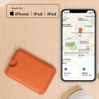 Cartera Ultrafina con Rastreador GPS, Localizador Antipérdida MFI, Compatible con la Aplicación Find My de iOS, Control por Aplicación, Batería de Litio