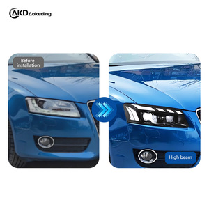 Feux de voiture pour <span class=keywords><strong>Audi</strong></span> <span class=keywords><strong>A5</strong></span>, projecteur de phare, lentille 2008-2012, signal dynamique, phare LED, feux de jour DRL, accessoires automobiles - Product Image 3