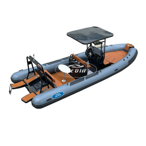 Bateau pneumatique semi-rigide (RHIB) Patrol 23 pieds 700 Hypalon à coque en V profond en aluminium pour la plongée en apnée, à <span class=keywords><strong>vendre</strong></span> - Product Image 6