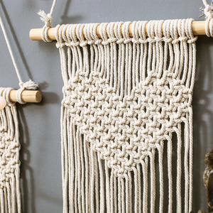 Amazon chaud Bonne Qualité Coton Fait Main Nouveau Design Décoration Murale En <span class=keywords><strong>Macramé</strong></span> - Product Image 5