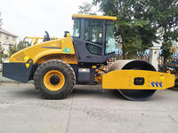 Compacteur routier à tambour unique de haute qualité 20 tonnes XS203J avec moteur et pompe, cabine confortable et amortissement des vibrations
