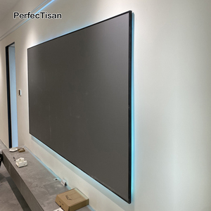 PerfecTisan Màn Hình Máy Chiếu Kích Thước Lớn 150 Inch Màn Hình Máy Chiếu Alr Treo Tường Ném Dài Rạp Chiếu Phim Gia Đình Kim Cương Màu Đen - Product Image 2