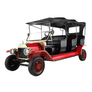 Voiture électrique vintage 4 roues 8 places pour visites touristiques - Product Image 1