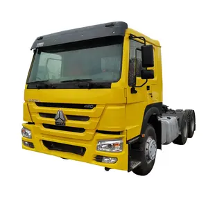 トラクタートラック420HP 6x4 10ホイールSinotruck Howoトラクターヘッドトラック中古