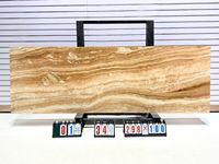 Onyx veiné jaune naturel pour panneau mural de luxe, îlot de cuisine, plan de travail