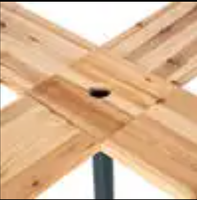 Ensemble de 3 bancs de table à bière en bois