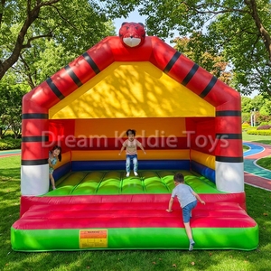 Château gonflable commercial 4x4m sur le thème du tigre, château gonflable pour enfants, idéal pour les fêtes en plein air et la location - Product Image 1