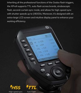 Godox Xpro-C E-TTL II Trigger Flash Wireless 1/8000s HSS Trasmettitore 2.4G Sistema X per Fotocamere <span class=keywords><strong>Canon</strong></span> EOS Strobo da Studio e Esterno - Product Image 2