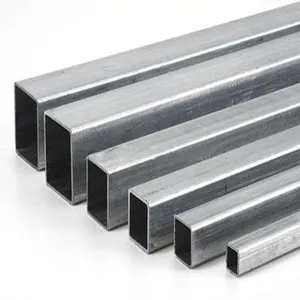 Section ASTM Certified Galvanized Steel EMT 6m X 100mm Square Tube Rectangular Section Shapes Hot Rolled Q195 Q215 Punching Available GS