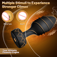 Anfänger Anal-Spielset Silikon Anal-Vibrator Butt Plug APP-Steuerung 10 Vibrierende Analplugs Prostata-Massagegerät Erotik-Spielzeug für Erwachsene