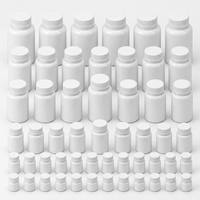 Bouteille personnalisée en PET de 120cc à 650cc pour emballage de chewing-gum liquide, sirop contre la toux, pilules, capsules et vitamines avec impression sérigraphique