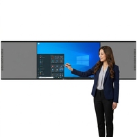 Pizarra Interactiva Digital EIBOARD 3 en 1 de 86 Pulgadas, Pantalla Táctil Capacitiva LED 4K, Sistema Operativo Dual, para Escuelas Secundarias, OEM