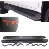 Marchepieds latéraux personnalisables pour pick-up, compatibles Colorado/Navara/Triton/Fortuner/Hilux Revo/Ranger, finition carbone