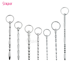 Ensemble de plug urétral personnalisé en acier inoxydable avec anneau pénien, sonde médicale en métal de qualité médicale pour hommes - Product Image 1