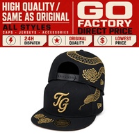 Hoge kwaliteit op maat gemaakte 3D geborduurde logo's, verweerde nieuwe originele gebogen klep Era 5-panel fitted gorras snapback caps