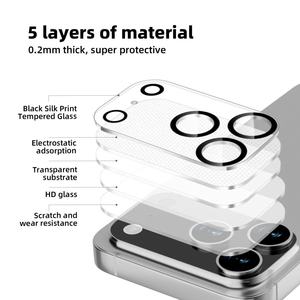 Protector de Lente de Cámara 9H con Logotipo Personalizado OEM de Fábrica para iPhone 17 Air 18 Pro Max, Protector de Cámara Trasera Antirrayas para Teléfono Celular - Product Image 4