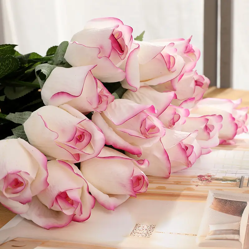 JMRS1006-46CM-D4単一の幹Big Flowers Artificial Wedding Decorative Rose