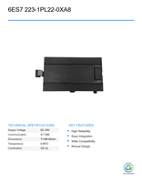 Módulo de E/S Digital Mixto Siemens 6ES7 223-1PL22-0XA8 EM223 Usado, Controlador de Programación PLC Inteligente para Automatización Industrial
