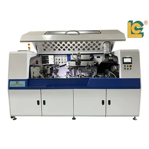 Vidro Cosméticos Garrafa UV Screen Printer com Servo Motor Full Automatic Cilíndrica Beer Bottle Screen Printing Machine