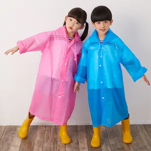 Best Price Of Children Size Eva Disposable Plastic Raincoat