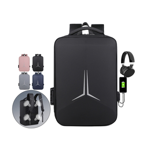 Anti-Theft External Frame <b>Laptop</b> <b>Backpack</b> with USB Charging Port Waterproof Nylon 20-35L Large Capacity for School & Travel - Product Image 1