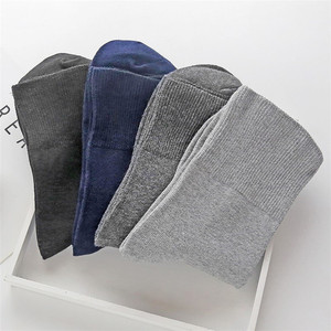 Custom Soft Crew Length Thin Cotton <strong>Mens</strong> <strong>Diabetic</strong> <strong>Socks</strong> in Bulk - Product Image 2